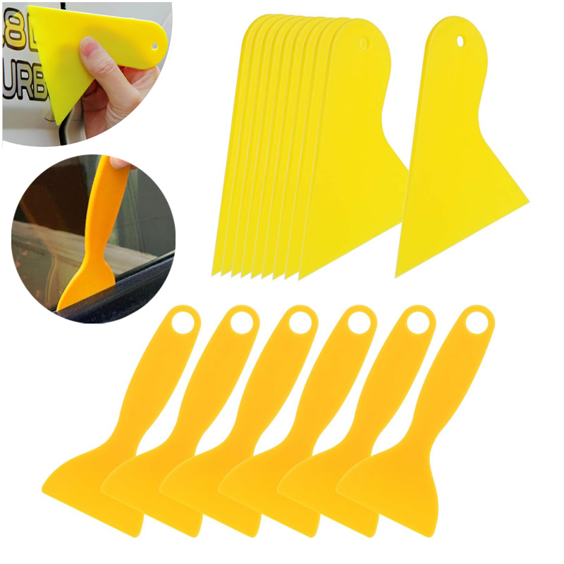 Air Bubble Remover - 6/12szt Plastikowy skrobak samochodowy Narzędzie do