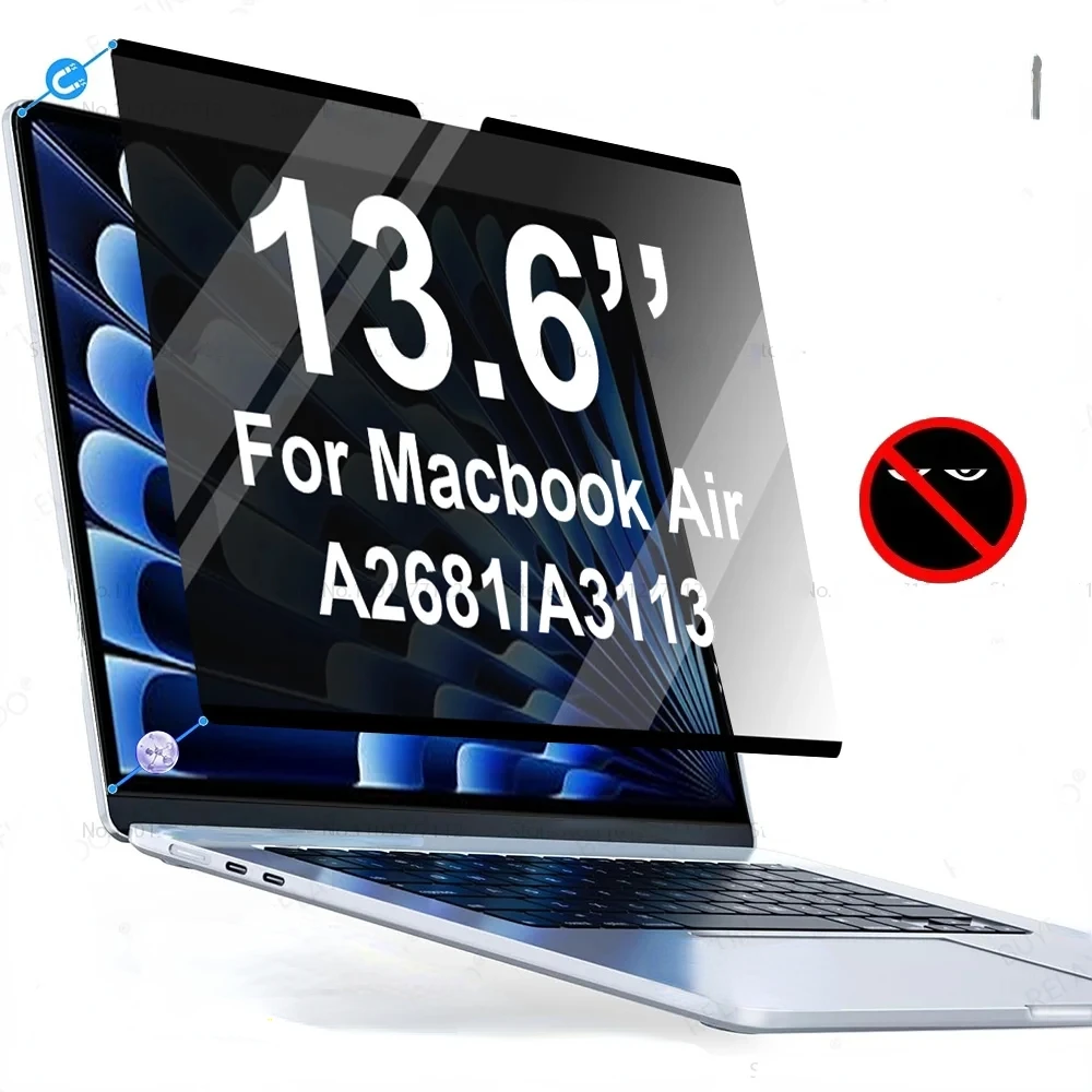 Privacy Filter 2Pack - Antypodglący magnetyczny ochraniacz ekranu do Macbooka
