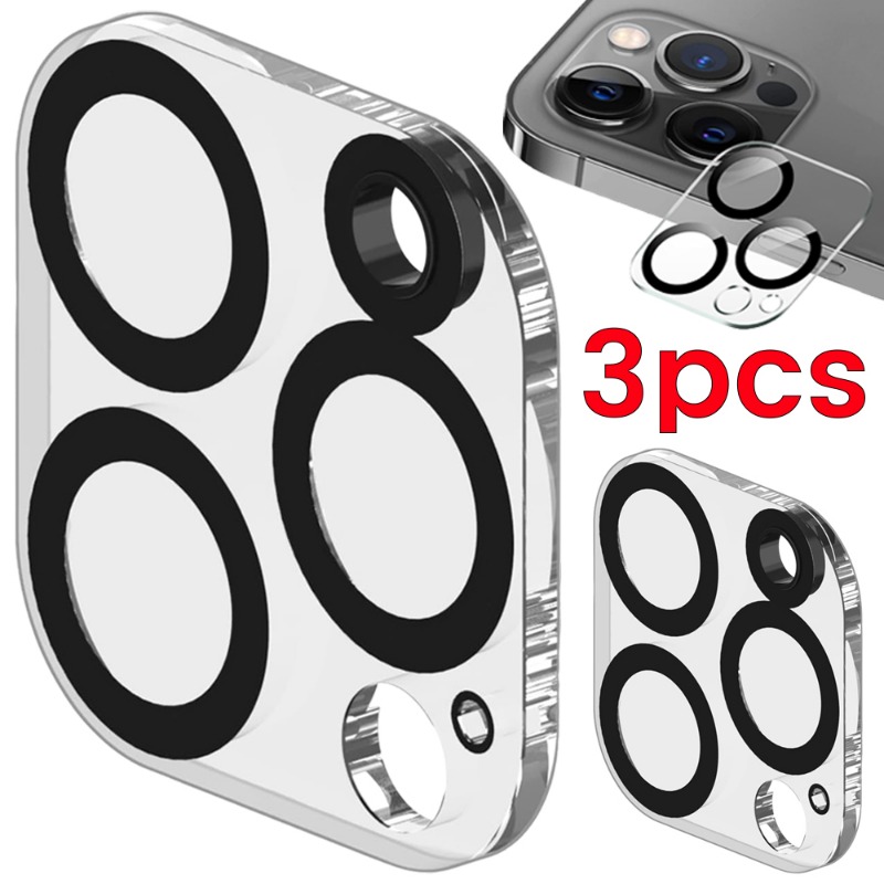 Camera Lens Protector - 3/1 sztuki przezroczystego szkła hartowanego HD