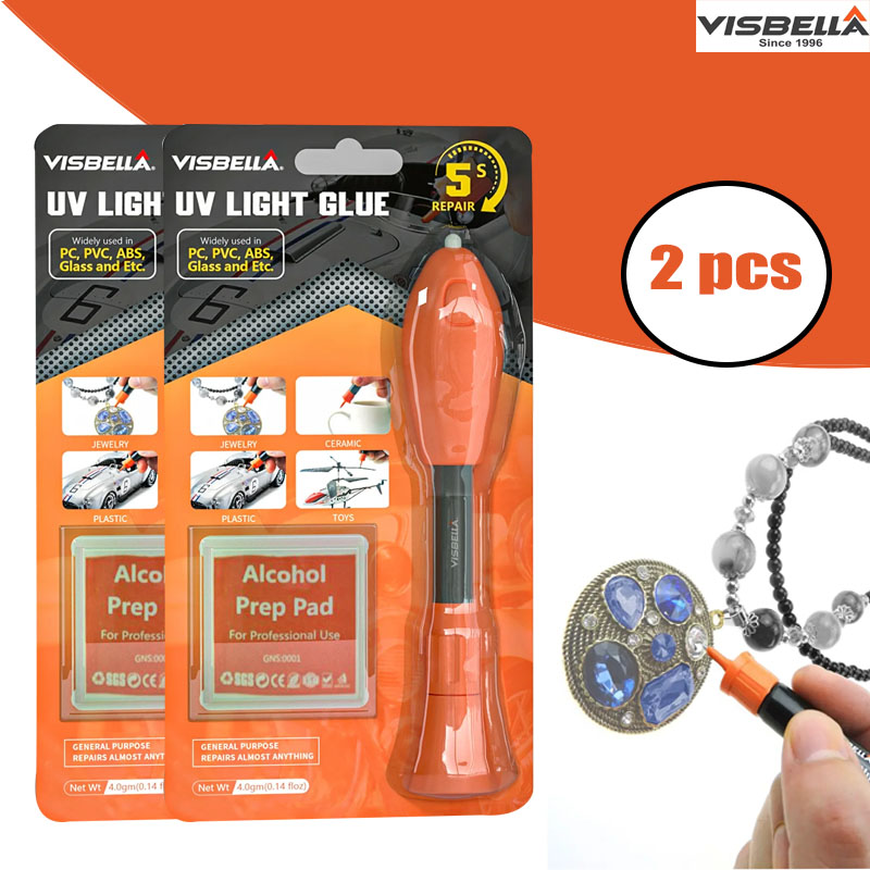 Liquid Uv Glue Kit - Visbella 2 szt. Światło ultrafioletowe długopis