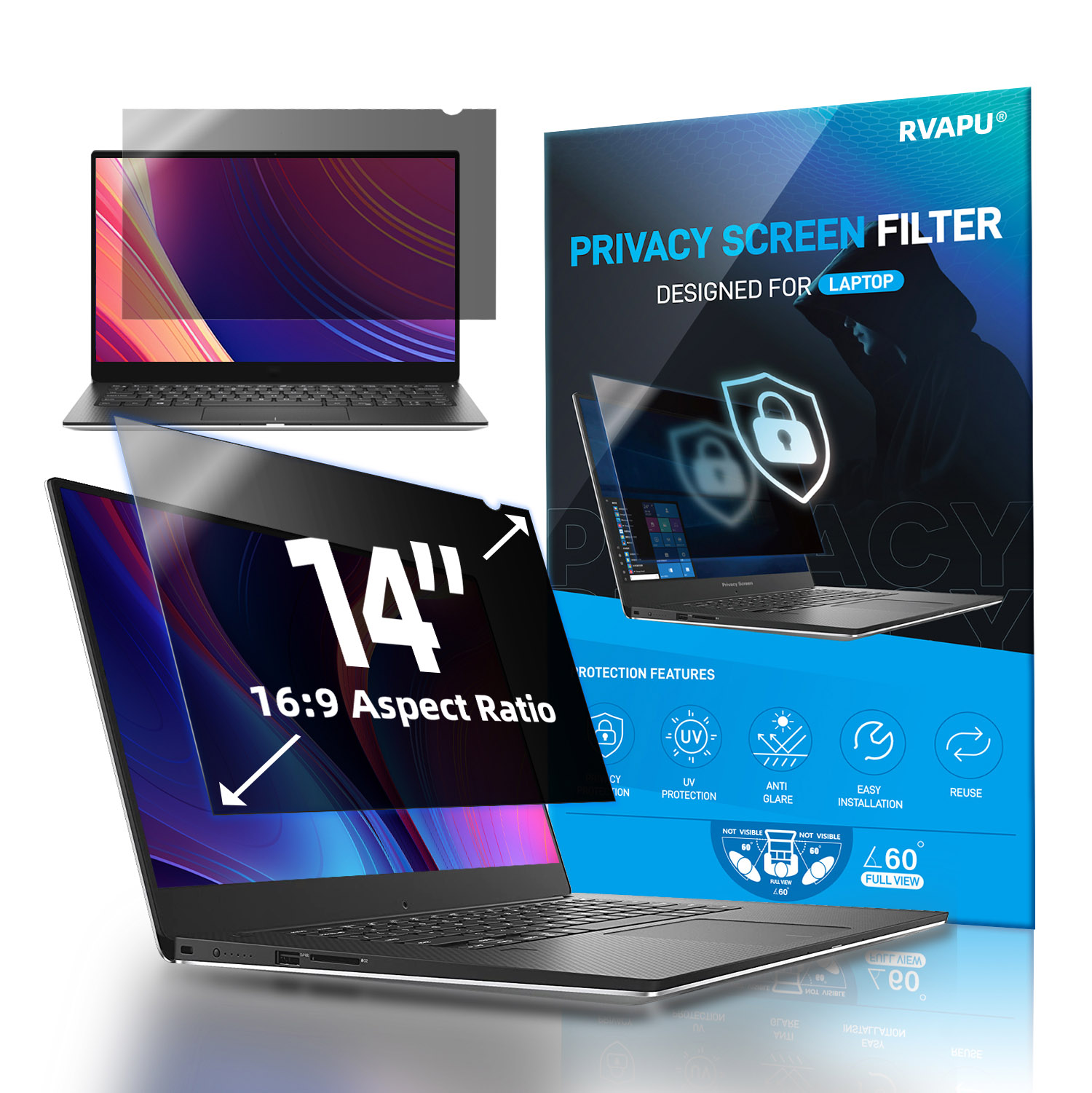 Matte Anti Glare Screen - Do laptopa 14-calowy wyjmowany ochraniacz ekranu