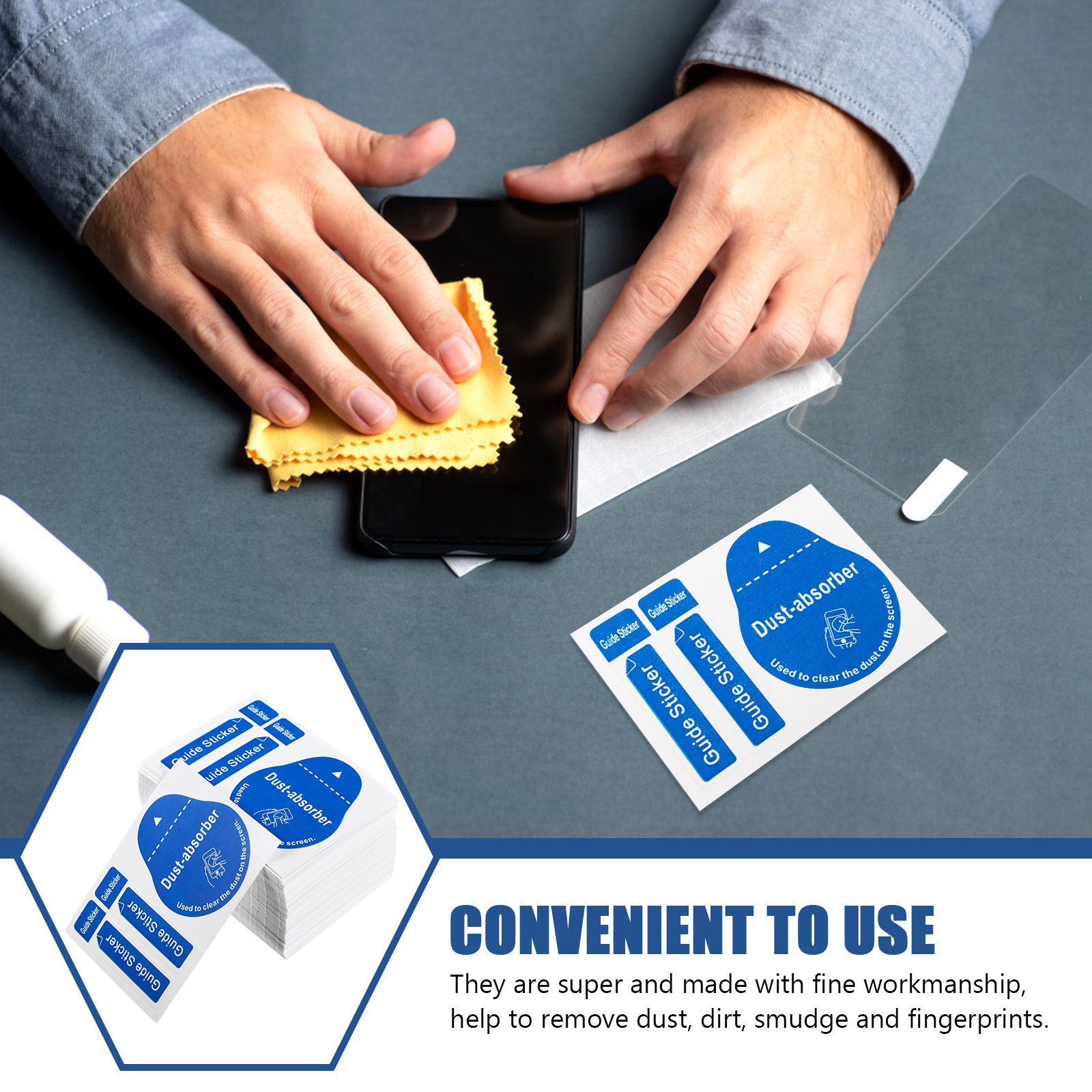 200 szt. naklejek do usuwania  – Dust Removal Sticker recenzja i cena