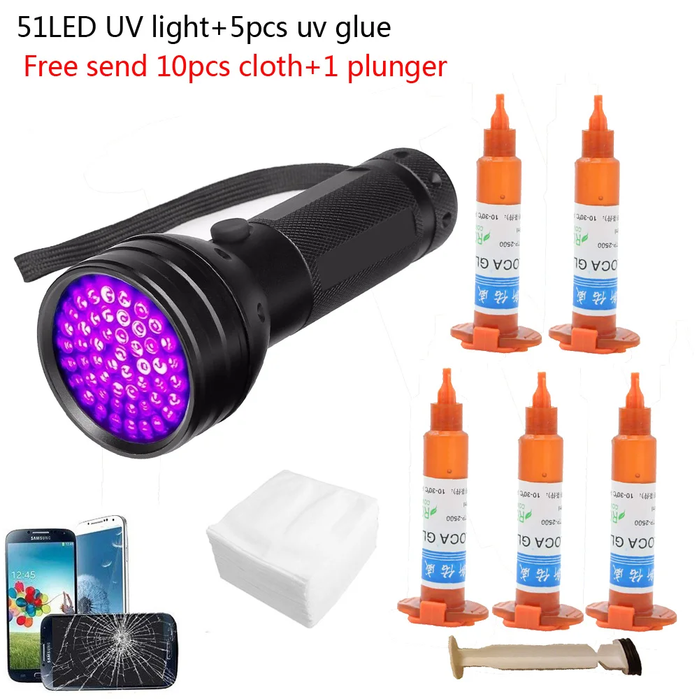 51 led UV light 5 sztuk/partia – Liquid Uv Glue Kit recenzja i cena
